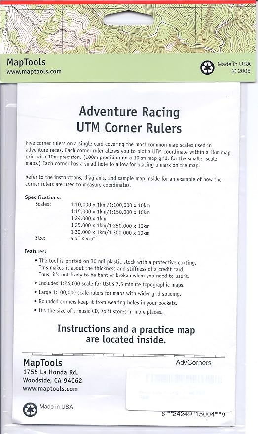 MapTools Adventure Racing Corner Rulers